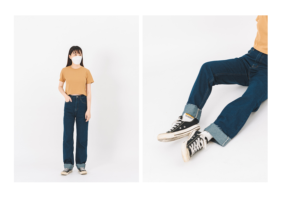 【直筒修修腿多尺寸牛仔褲】XS-L女孩都可以穿出長腿好比例