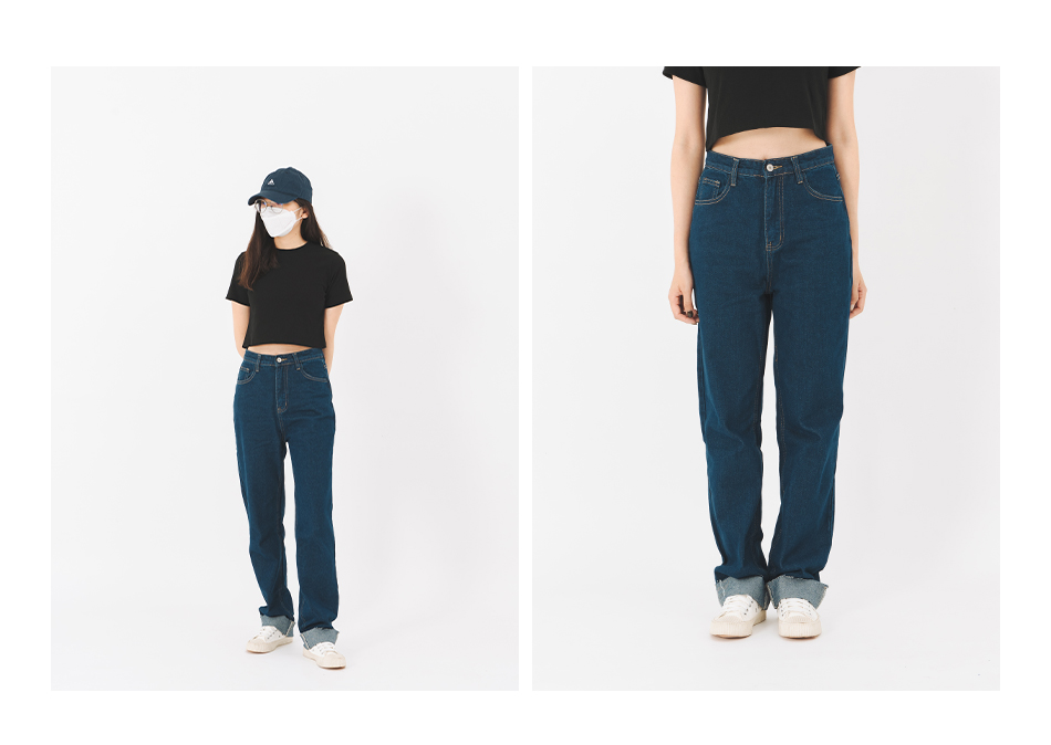 【直筒修修腿多尺寸牛仔褲】XS-L女孩都可以穿出長腿好比例