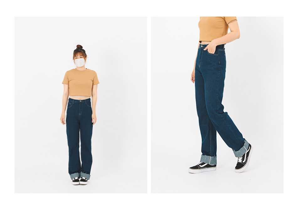 【直筒修修腿多尺寸牛仔褲】XS-L女孩都可以穿出長腿好比例