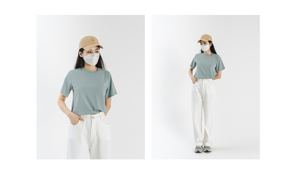 極彈純棉涼感素T