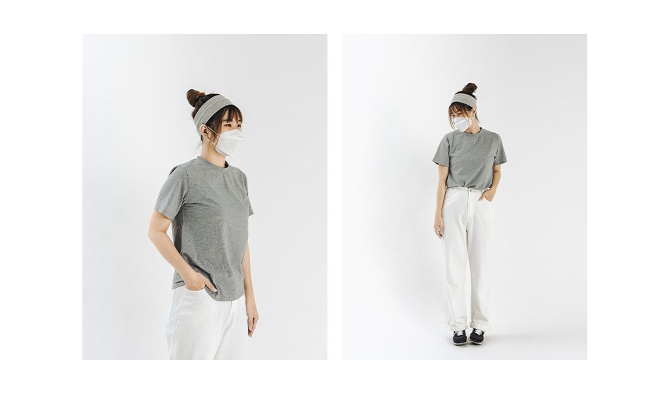 極彈純棉涼感素T